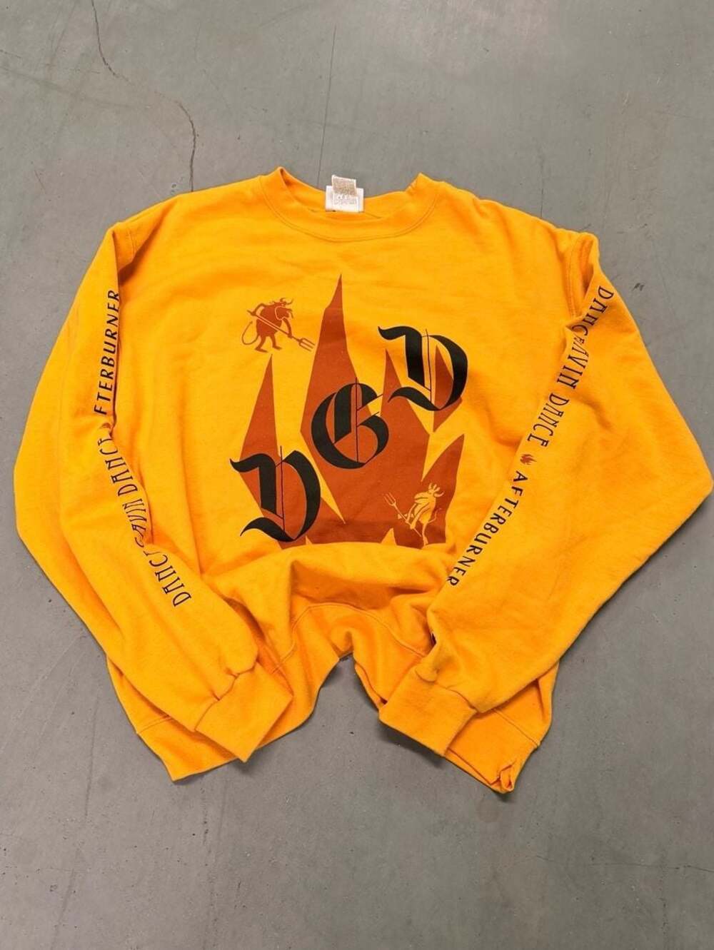Dance Gavin Dance Afterburner Gold Crewneck Sweatshirt